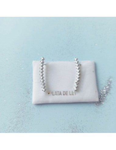 Pendientes piedras blancas