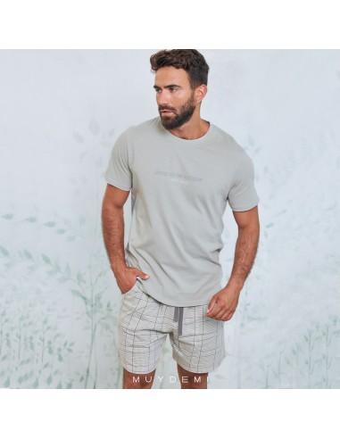 Pijama gris hombre