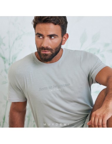 Pijama gris hombre