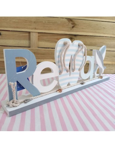 Letras relax madera