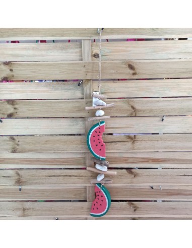 Móvil madera sandia