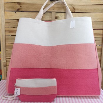 Bolsa de playa XL rosa