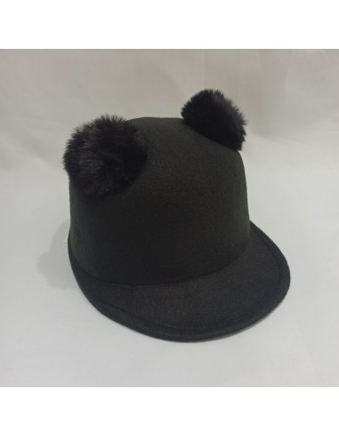 Sombrero pompones negro