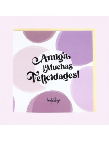 Tarjeta felicitación amiga