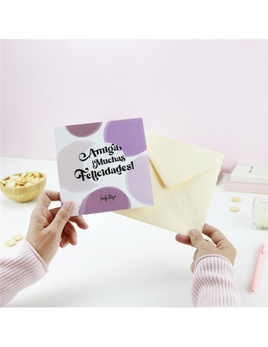 Tarjeta felicitación amiga