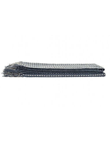 Plaid flecos gris