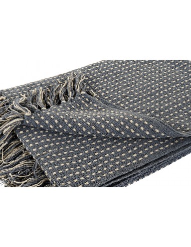 Plaid flecos gris