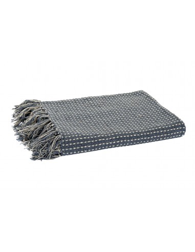 Plaid flecos gris