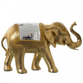 Elefante decorativo dorado