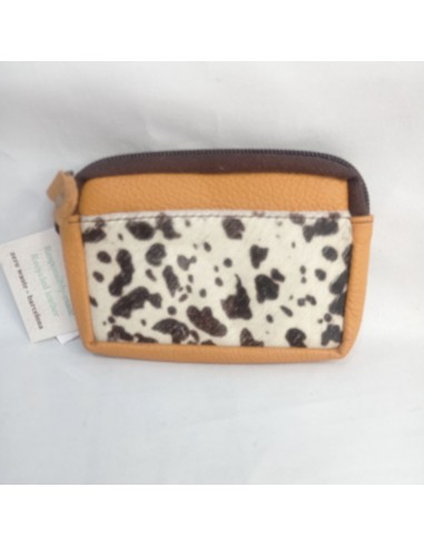 Monedero naranja con bolsillo animal...