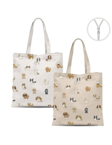 Bolsa perros beige claro