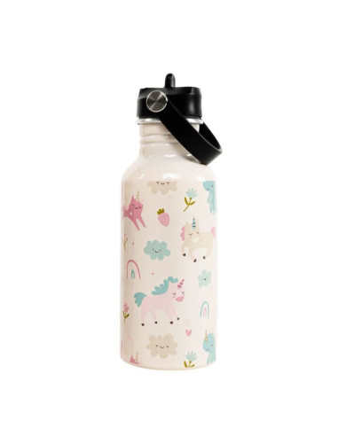 Botella aluminio unicornios