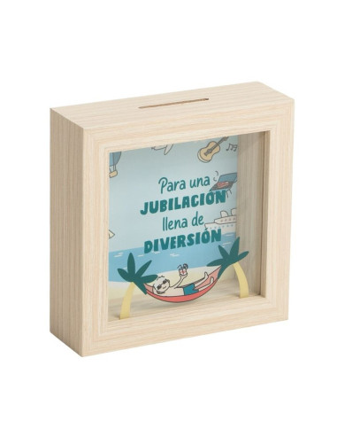 Hucha madera jubilación